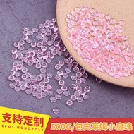 500g Bekalan 7*4mm Manik Rata Kecil Plastik Manik Rata Kecil Manik Plastik Lendir Bahan DIY Bahan Le