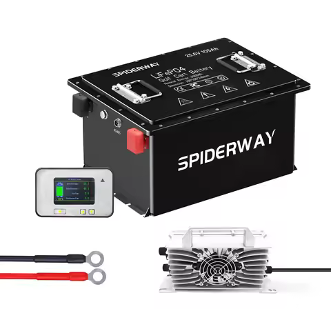 72V 105Ah LiFePO4 Lithium Golf Cart Battery with 25A Charger for Golf Cart Buggy ATV UTV EZGO RXV Fr