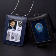 [KEDAI LOKAL 🇲🇾] FBI Card Holder/ Id Holder Magnet/ ID Holder Magnet with steel ball chain lanyard P