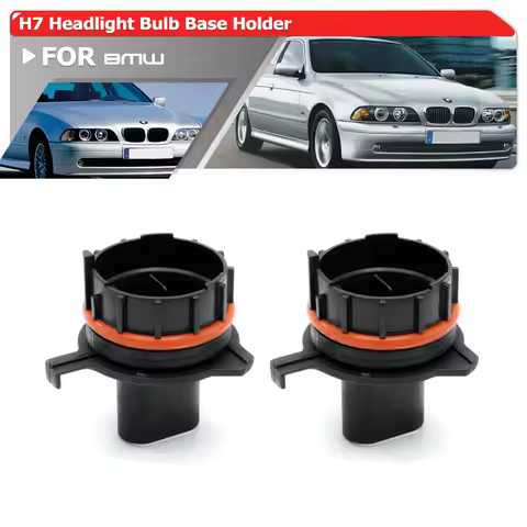 For BMW 5 Series E39 96-00 E53 X5 Pre-LCI 00-03 H7 HID Headlight Bulb Base Holders Headlamp Retainer