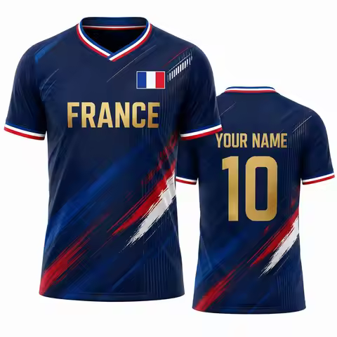 Custom France Soccer Jersey Men Women with Name Number France Jersey 2026 Football Shirt for Match D