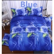 3D Bedding Sheet Duvet Cover King Size Blue Colour