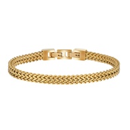 Geoffrey Beene Men’s Stainless Steel Double Franco Chain Bracelet with Extension
