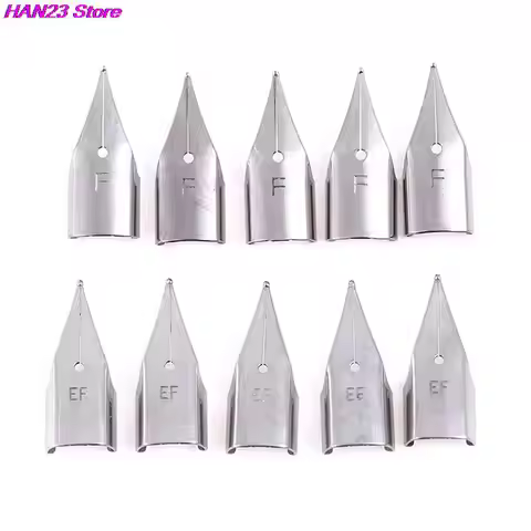 Nibs Stainless 3008/ 359 Fountain Pen 5Pcs/Set 0.38mm Replacement Stainless Steel Pen Nib Silver Ste