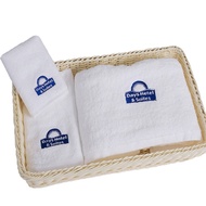 Hotel Towel Cotton Beauty Salon Hotel Towel Cotton White Absorbent Thickened Five-Star Hotel Bath To