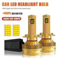 2pcs Car LED Bulb 4 Copper Tube Headlight Bulb H1 H4 H7 H11 HB3 9005 HB4 9006 LED Bulb Fog Light 600