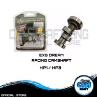 EX5 DREAM/W100 RACING CAMSHAFT HP1 53MM-55MM/HP3 53MM-56MM JET 2MM-4MM - HYPER KING