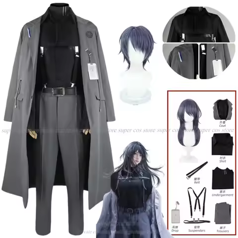 Anime Game Path To Nowhere Cosplay Costume General Director Women Men Uniform Suit Jacket Wig Full S