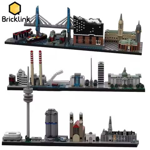 Bricklink City House Germany Hamburg Dublin Munich Architecture Skyline Street View Sets Building Bl