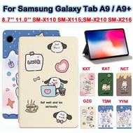 For Samsung Galaxy Tab A9 / A9+ A9 Plus 2023 8.7'' 11.0'' Tablet Protective Case Cute Animal Pattern SAMSUNG Galaxy Tab a9 a9+ a9 plus High Quality PU Leather Stand Flip Case