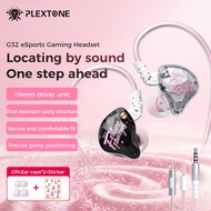PLEXTONE G32 Mark2 E-sports Gaming Headset,HIFI Earbud Gaming Headphone built-in Microphone,In-ear E