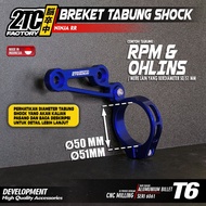 SHOCK TUBE BRACKET REAR SHOCK TUBE BRACKET RPM NINJA RR CNC BY 2TC FACTORY