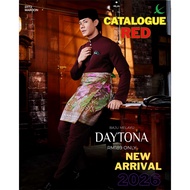 ELRAH EXCLUSIVE 2026 BAJU MELAYU DAYTONA RED CATALOGUE  Slim Fit Clothing Button