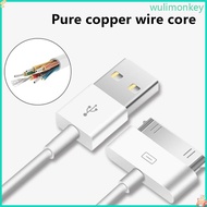 WU Durability 30Pin USB To USB Data Cable For Phone 4 4s Pad 1 2 3 Charging and Data Transfer Wire 1