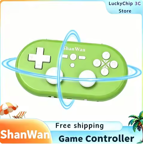 ShanWan Q37Pro Mini Wireless Game Controller 4 Modes Bluetooth Hall Joystick Gamepad for Android IOS