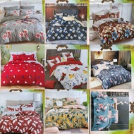 TOTO CADAR BEDSHEET 7IN1 SET WITH SELIMUT TEBAL COMFORTER TOTO