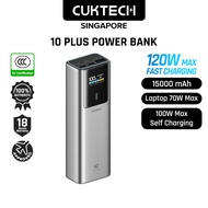 [CCC Power Bank] CUKTECH 10 Plus Power Bank 120W Fast Charging 15000mAh Powerbank Portable Charger P