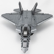 Mindy F22 Raptor fighter compatible with LEGO military jet F15 Panda Hornet building block明迪F22猛禽战斗机