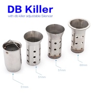 DB Killer Universal 51mm 60mm Motorcycle exhaust pipe silencer db killer moto exhaust muffler silenc