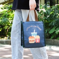 保溫袋 保冷袋 拉鍊便當袋 - 外送速食熊 雙面圖案設計