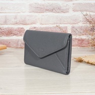 (深灰)簡約信封式9卡1照牛皮中夾4141