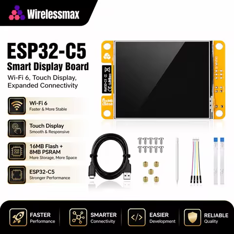 NM ESP32 C5 CYD 2.8 inch Display USB Type C Wifi Touchscreen Bluetooth Dual-core Development Board