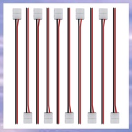 (V L A O)50Pcs LED Tape Connector 2Pin LED Strip Accessories Connectors 8Mm for 2835 3528 5050 5730 
