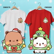 Xmas Cute Bubu Yier Cotton Tshirt Women 2XL Short Sleeve Streetwear CM0079 CM0080