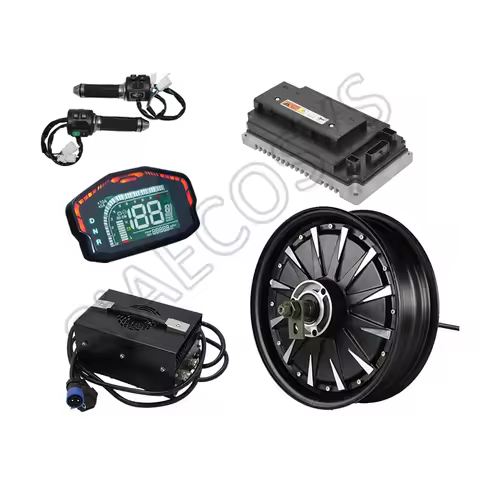 QSMOTOR 12inch 3000W 48V 74kph Hub Motor with Votol EM100SP Controller Converison Kit for Electric S