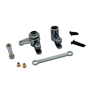 for MJX 1/10 10210 10208V2 RC Car Modified Metal Steering Unit Replacement Parts