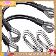 JellyfishFitness Home Gym Machine Accessories 10" Cable Attachments for Gym with Carabiner Gym Cable