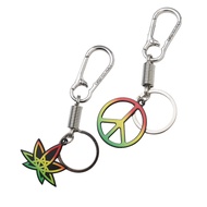 TM420 Rastaman Keychain With Carabiner Stainless Steel Carabiner