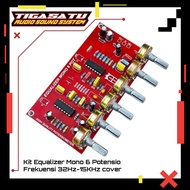 6 Potentiometer Mono Equalizer Kit 32Hz-15KHz Frequency