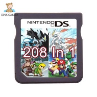ตลับเกมคอนโซลวิดีโอการ์ดเกม3DS NDS รวมการ์ด482เกมใน1 DS การ์ดแพ็คเกม4300ใน1ตลับเกมสำหรับ3DS 3DS NDSi