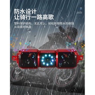 Motorcycle Handlebar Faucet Audio Waterproof with Color Screen Support USB Multi-Function Integrated