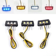 Waterproof LED Number Plate Lamp Motorbike EV License Frame Light Modified Tail Decor Light Lampu LE