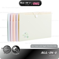 Deli Expanding File A4 EF615 A4 Harmonica Folder 8 Pockets Document Archive Folder