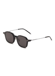 A. SOCIETY ACETATE METAL SQUARE SUNGLASSES