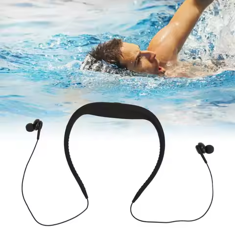 FM Radio Music Player IPX8 Waterproof Swimming Headphone MP3 Music Player FM Radio Music Player for 