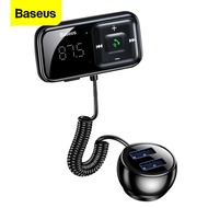 Baseus FM Modulator Transmitter Bluetooth 5.0 FM Radio 3.1A Car USB Charger  Handsfree Car Kit Wirel