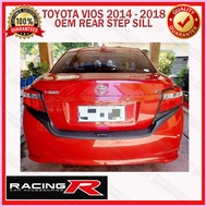 ❀ ㄨ ✫ Toyota Vios Superman 2014 to 2018 Rear Step Sill / Rear Stepsill or Rear Bumper Guard Chrome