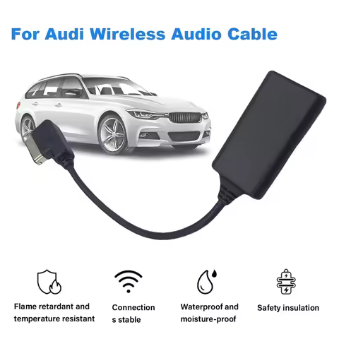 For AMI MMI 3G/2G Portable Aux Bluetooth-compatible Adapter Data Wire Audio Receiver Cable Adapter f