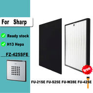 fit Sharp Air Purifier HEPA Filter For FU-21SE FU-S25E FU-W28E FU-425E FZ-425SFE