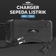 Charger Sepeda Listrik 48V-12/20AH For Lead-Acid Battery Charger Sepeda Listrik Exotic Uwinfly Goda 