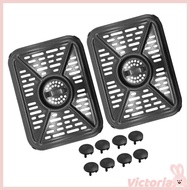 VIC Replacement Baking Tray with Rubber Bumpers Air Fryers Grill Pan Nonslip Rack for DZ401 DZ550 Ai