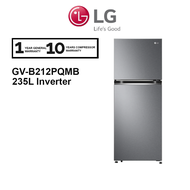 LG 235L Top Freezer 2 Door Fridge GV-B212PQMB Inverter Refrigerator GVB212PQMB (Dark Graphite Steel) Peti Sejuk