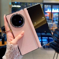 New For VIVO X Fold5 Phone Case X Fold5/Fold3pro/Fold3 Electroplated Central Axis Leather Anti-drop 