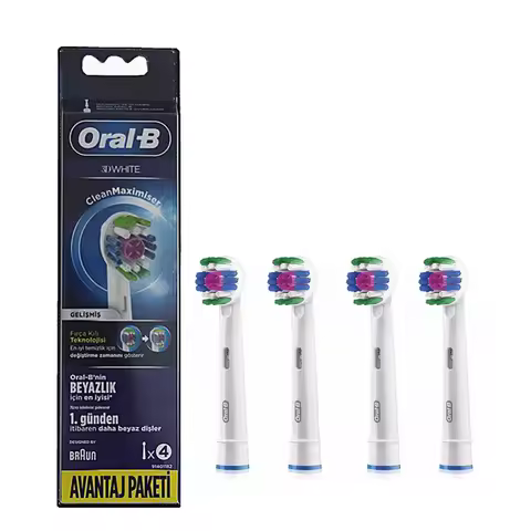 Oral B EB18 Replacement Brush Heads Whitening Polishing Bristles Remove Tobacco Stains Plaque for Or