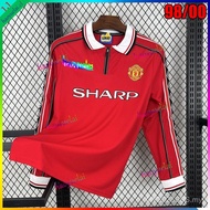 Manchester United Retro 1998/1999 Long Sleeve BECKHAM Home Football Jersey
