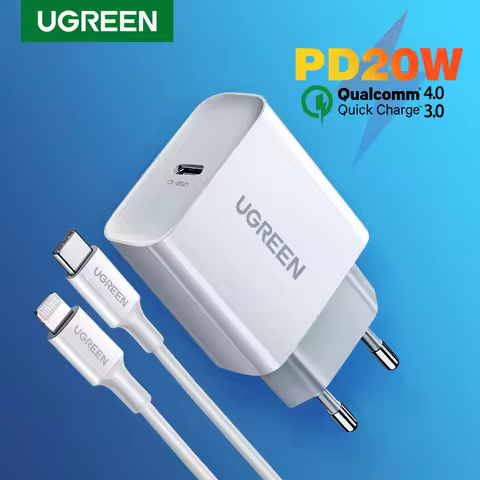 UGREEN Quick Charge 4.0 3.0 QC PD Charger 20W QC4.0 QC3.0 USB Type C Fast Charger for iPhone 14 13 1